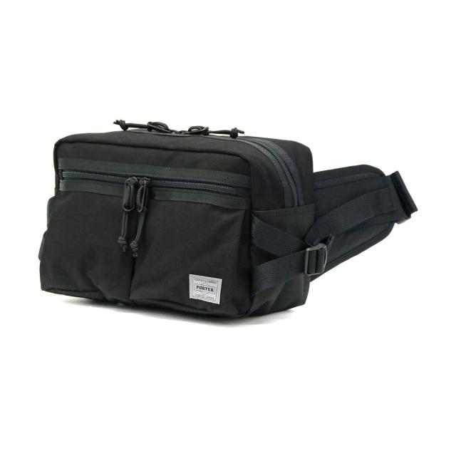ポーター スイッチ ウエストバッグ 874-19676 ボディバッグ 吉田カバン PORTER SWITCH WAIST BAG 斜めがけ コットン ブラック カジュアル 撥水 メンズ レディース_5