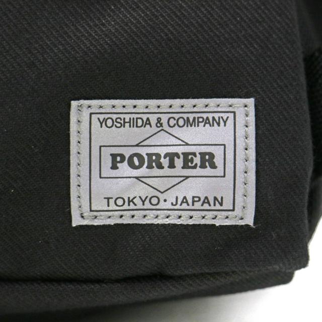 ポーター スイッチ ウエストバッグ 874-19676 ボディバッグ 吉田カバン PORTER SWITCH WAIST BAG 斜めがけ コットン ブラック カジュアル 撥水 メンズ レディース_19