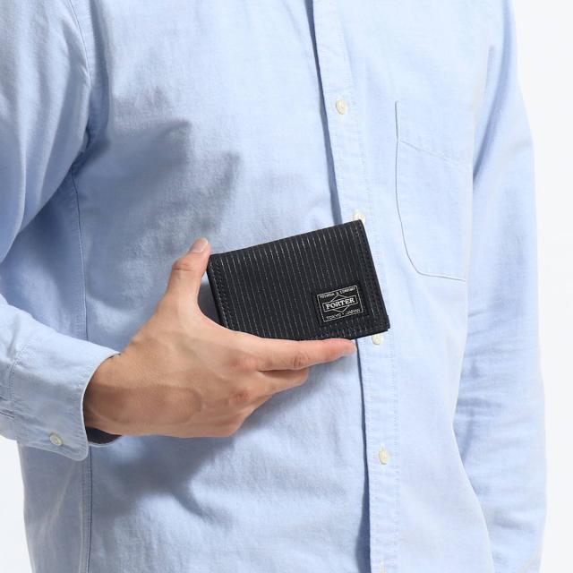 ポーター ドローイング カードケース 650-08617 名刺入れ 吉田カバン PORTER DRAWING CARD CASE 二つ折り 帆布 メンズ レディース_2