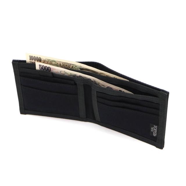 ポーター ドローイング ウォレット 650-09781 二つ折り財布 吉田カバン PORTER DRAWING WALLET 小銭入れなし スリム 薄い 日本製 メンズ レディース_9