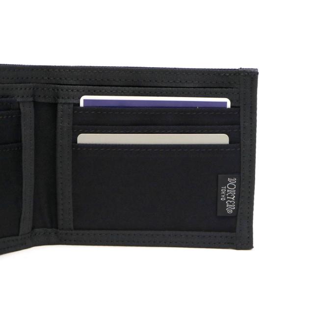 ポーター ドローイング ウォレット 650-09781 二つ折り財布 吉田カバン PORTER DRAWING WALLET 小銭入れなし スリム 薄い 日本製 メンズ レディース_11