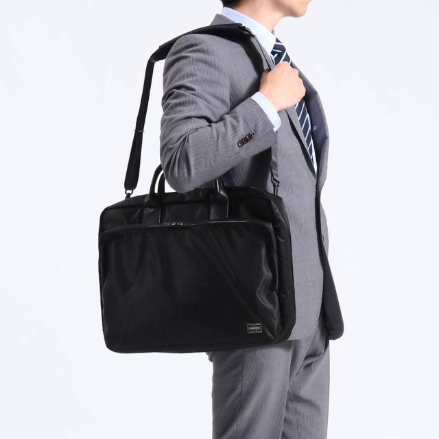 ポーター タイム 2WAYブリーフケース(L) 655-08298 ビジネスバッグ 吉田カバン PORTER TIME 2WAY BRIEFCASE(L) 薄マチ ショルダー A4 ビジネス 通勤 通勤バッグ 出張 撥水 軽量 メンズ_3