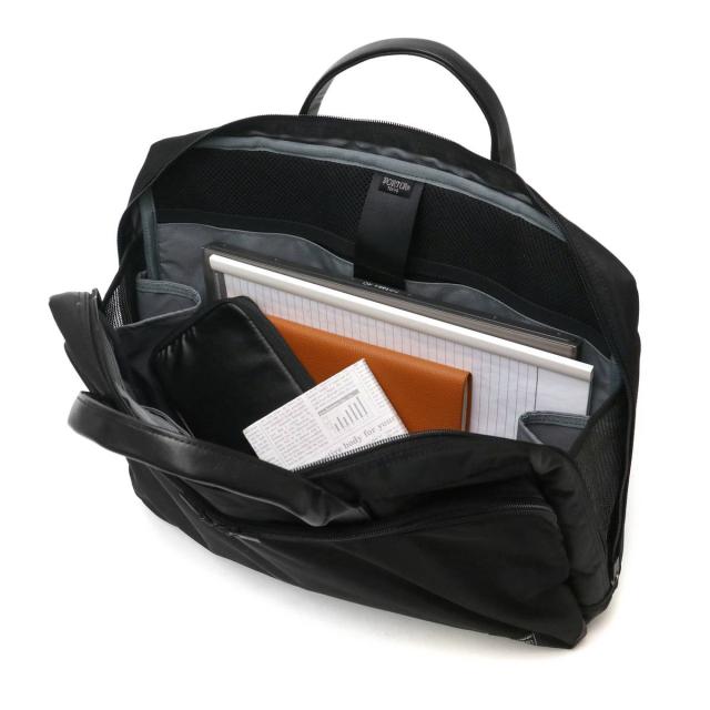 ポーター タイム 2WAYブリーフケース(L) 655-08298 ビジネスバッグ 吉田カバン PORTER TIME 2WAY BRIEFCASE(L) 薄マチ ショルダー A4 ビジネス 通勤 通勤バッグ 出張 撥水 軽量 メンズ_7