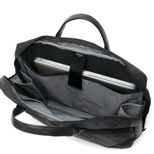 ポーター タイム 2WAYブリーフケース(L) 655-08298 ビジネスバッグ 吉田カバン PORTER TIME 2WAY BRIEFCASE(L) 薄マチ ショルダー A4 ビジネス 通勤 通勤バッグ 出張 撥水 軽量 メンズ_11