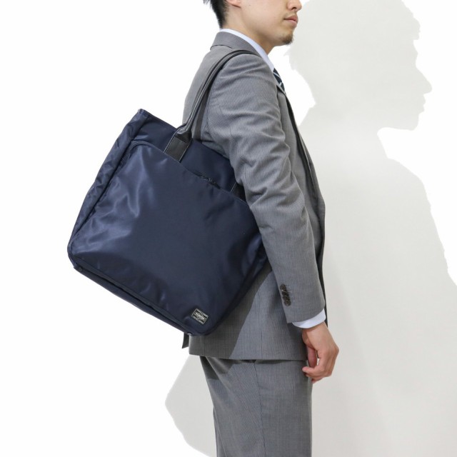 ポーター タイム トートバッグ 655-17874 ビジネスバッグ 吉田カバン PORTER TIME A4 ファスナー付き TOTE BAG 通勤  タテ型 メンズ レデ｜au PAY マーケット