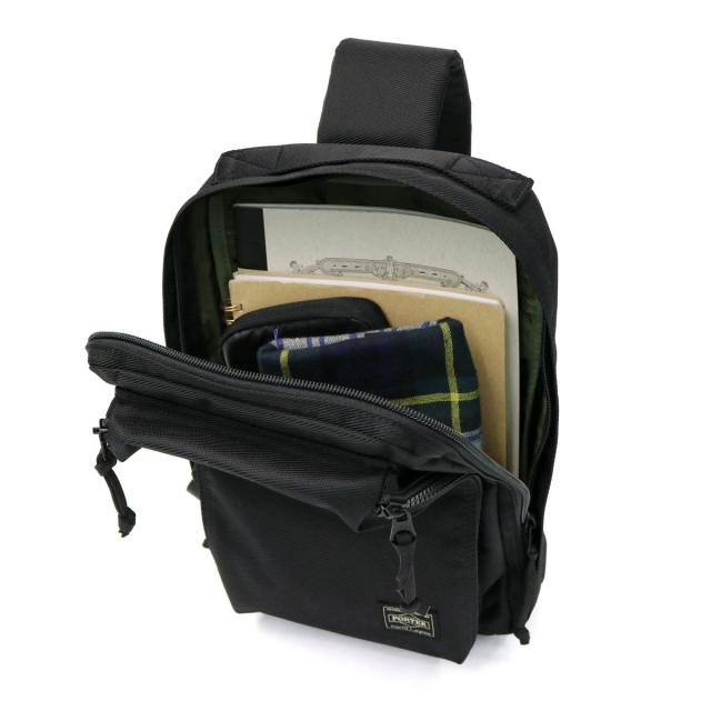 PORTER ブラック スリングバッグ 美品♪吉田カバン♪ポーター PORTER ポーター フィネス スリングショルダーバッグ 688-05245