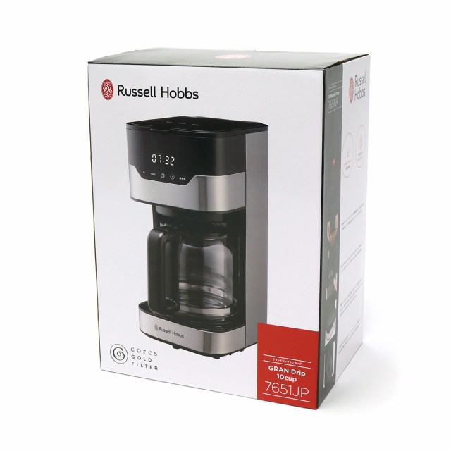 【商品レビューで＋5％】【正規品1年保証】ラッセルホブス コーヒーメーカー Russell Hobbs グランドリップ10カップ 7651JP