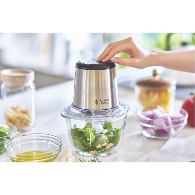 【商品レビューで＋5％】【正規品1年保証】ラッセルホブス ミニチョッパー Russell Hobbs ４ブレードミニチョッパー 0.5L 500ml 7820JP RHBCP