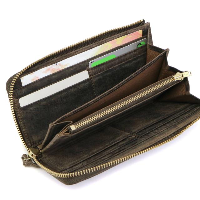 最大30%還元★5/3限定｜【商品レビューで＋5％】スロウ 長財布 SLOW L字ファスナー長財布 kudu クーズー L zip long wallet 本革 メンズ レディース 333S81I_15
