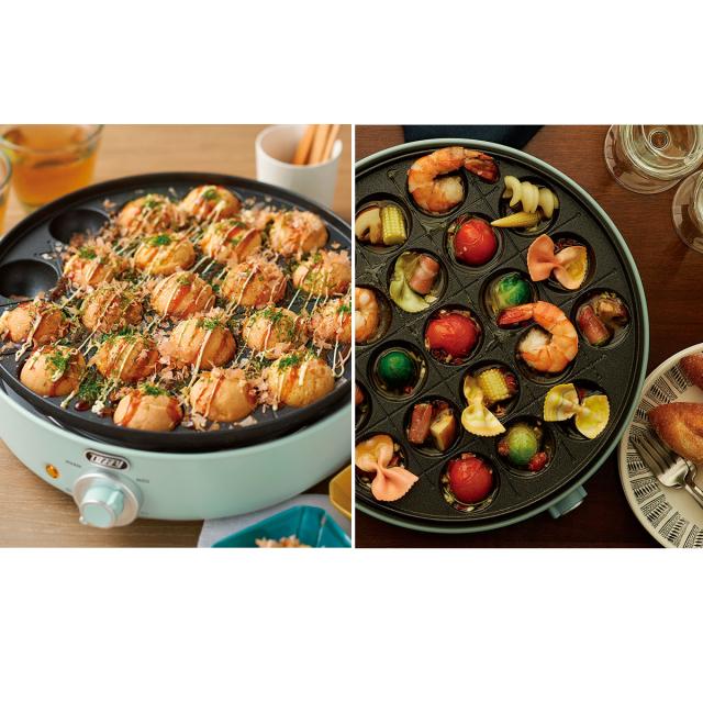 【商品レビューで＋5％】【正規品1年保証】Toffy 電気グリル鍋 トフィー 電気グリル鍋 鍋 内鍋 たこ焼き 3.5L ラドンナ LADONNA K-HP2