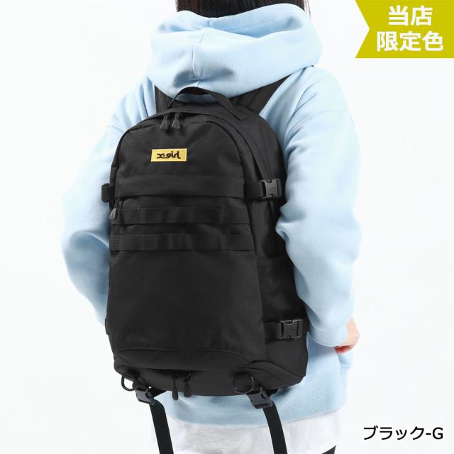 最大21%還元★6/13限定｜【商品レビューで＋5％】【セール30%OFF】 エックスガール リュック X-girl デイパック MILLS LOGO ADVENTURE BACKPACK A4 29L 105224053010 105225053002_5