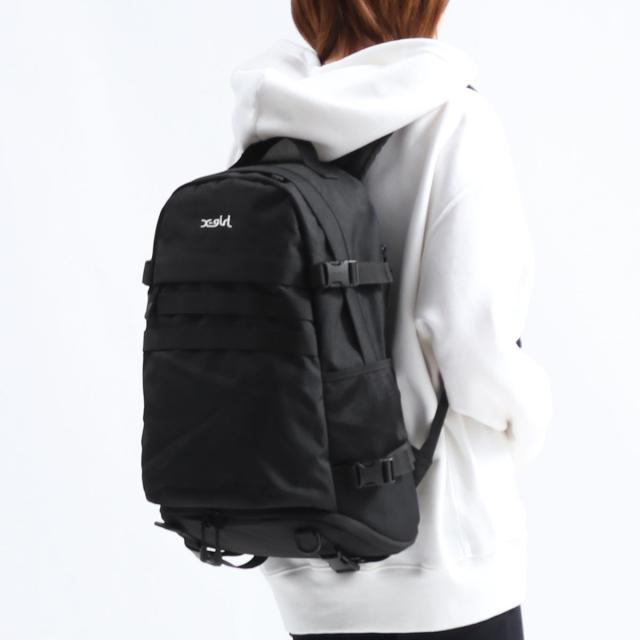 最大21%還元★6/13限定｜【商品レビューで＋5％】【セール30%OFF】 エックスガール リュック X-girl デイパック MILLS LOGO ADVENTURE BACKPACK A4 29L 105224053010 105225053002_8