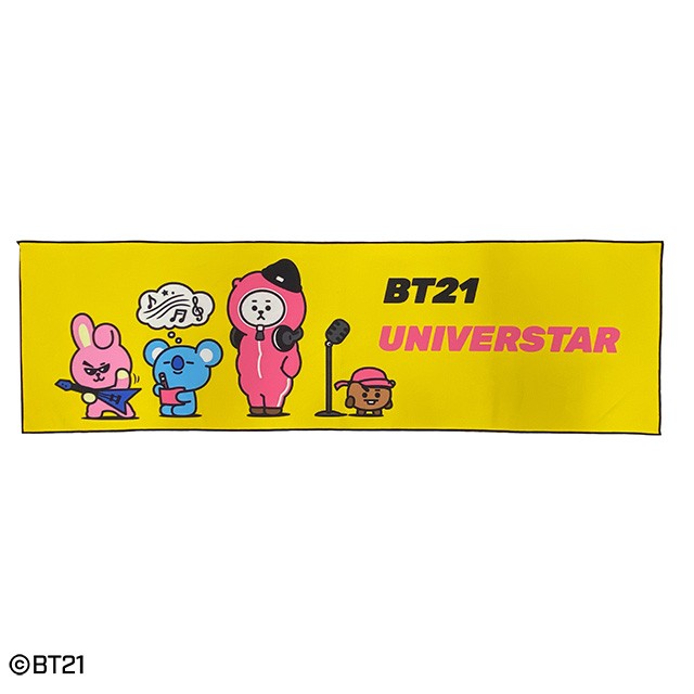 BT21 イエロービート 接触冷感タオル BTS 防弾少年団 バンタン LINE ...