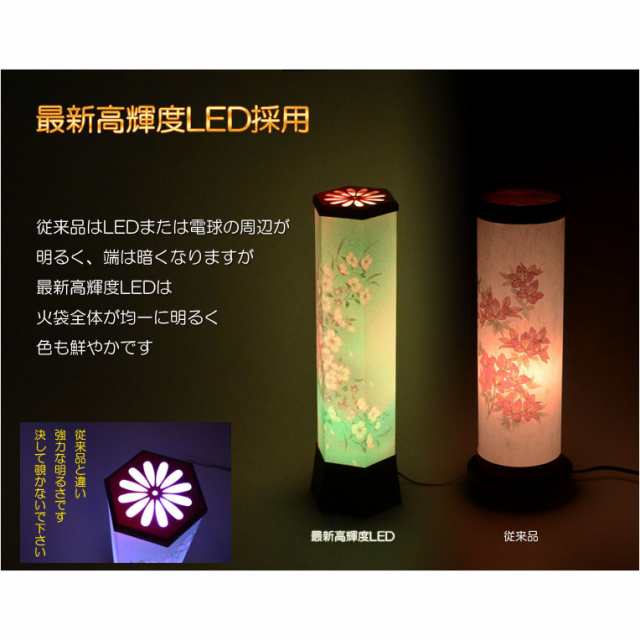 お盆提灯【最新高輝度LED採用・天井にも花咲く：テルミナ虹光（こうこう）花水木】お盆用品　お盆飾り　霊前灯　提灯　モダン提灯　仏壇｜au PAY  マーケット