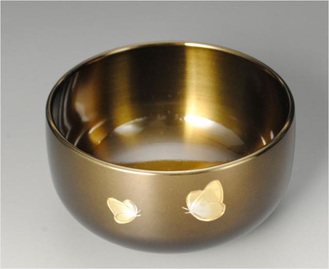 国産モダンおりんセット【余韻が長く続く：蝶れんか おりんセット コハクぼかし2.8寸】りん・りんセット 仏壇仏具 送料無料