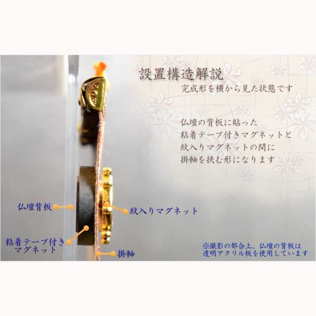 ご本尊＋陶器仏具セット＋りんセット＋掛軸留め】・ミニモダン仏壇