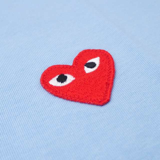 新作 プレイ コムデギャルソン Play Comme Des Garcons Mens Red Heart Wappen Tee Tシャツ Light Blue ブルー 青 半袖tシャツの通販はau Pay マーケット Essense