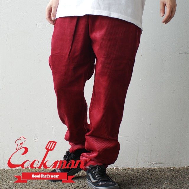 ノベルティプレゼント中 クックマン Cookman Chef Pants Corduroy シェフ パンツ コーデュロイ Wine Red ワイン レッド 赤 パンツの通販はau Pay マーケット Essense