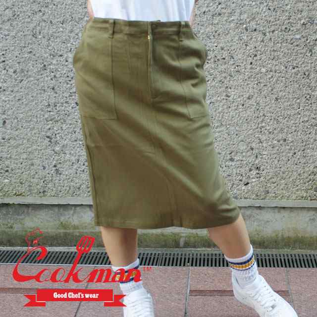 クックマン Cookman Baker S Skirt ベイカーズ スカート Khaki カーキ パンツの通販はau Pay マーケット Essense