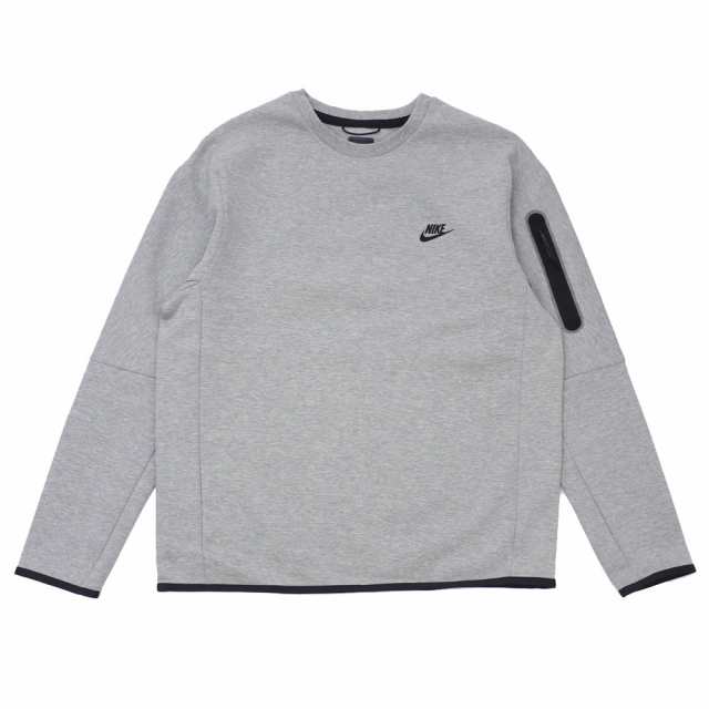 新品 ナイキ NIKE TECH FLEECE CREW テックフリース クルースウェット DARK GREY HEATHER グレー  CU4506-063 SWT/HOODY｜au PAY マーケット