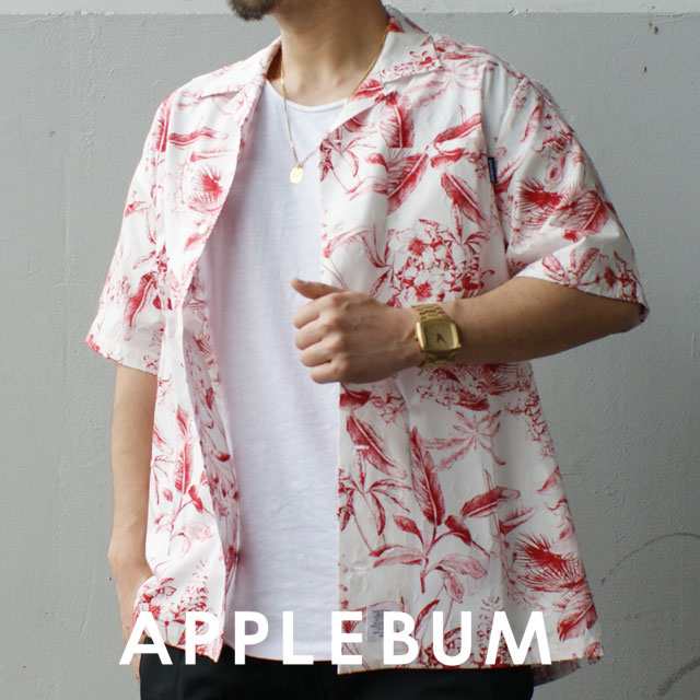 新品 アップルバム APPLEBUM Botanical S/S Aloha Shirt フラワー 花柄