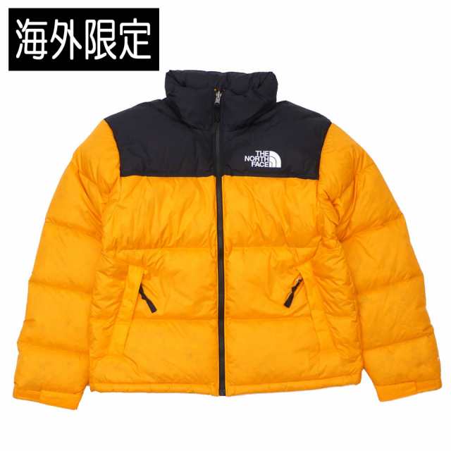 north face puffer jacket orange