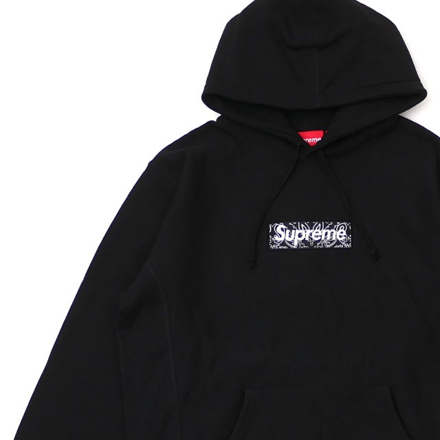 新品 シュプリーム SUPREME Bandana Box Logo Hooded Sweatshirt バンダナ ボックスロゴ フーディー  スウェット パーカー BLACK ブラック｜au PAY マーケット