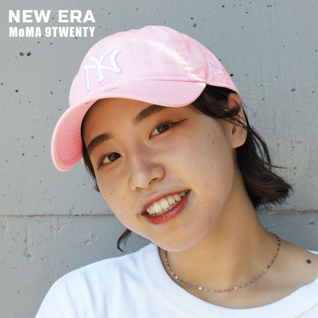 最終値下げ！MoMAコラボ。NEW ERA 9TWENTY NYキャップ ピンク NEW ERA 新品 ニューエラ x モマ MoMA YORK YANKEES 9TWENTY CAP