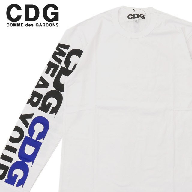 (新品)CDG(シーディージー) FREEDOM L/S TEE WHITE 202-000966-040+ COMME des GARCONS(コムデギャルソン)(TOPS)