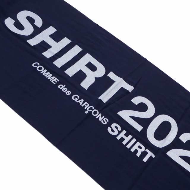 新品 コムデギャルソン シャツ COMME des GARCONS SHIRT wool cloth on logo print マフラー ストール  NAVY ネイビー 紺 グッズの通販はau PAY マーケット - essense | au PAY マーケット－通販サイト