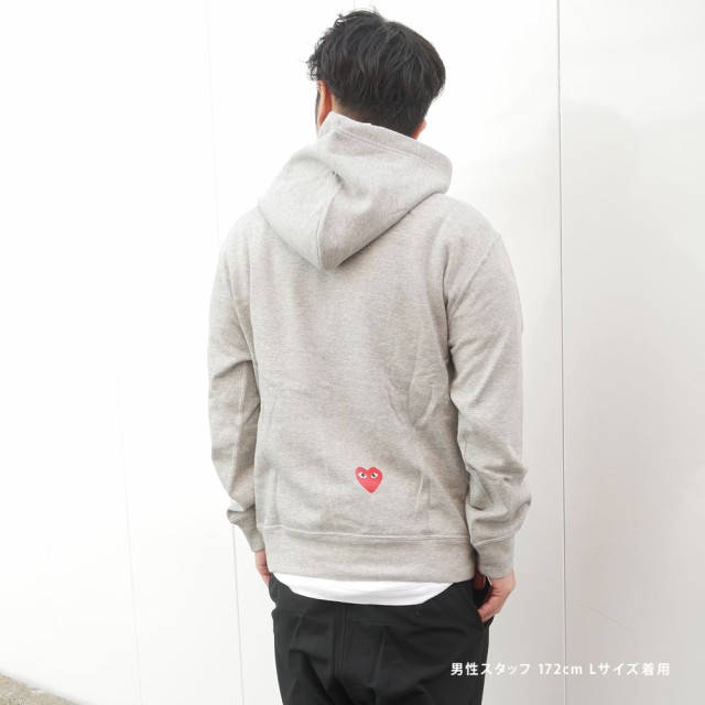 新品 プレイ コムデギャルソン PLAY COMME des GARCONS x ナイキ NIKE MENS NIKE x Play Hoodie  パーカー GRAY グレー 灰色 SWT/HOODY｜au PAY マーケット