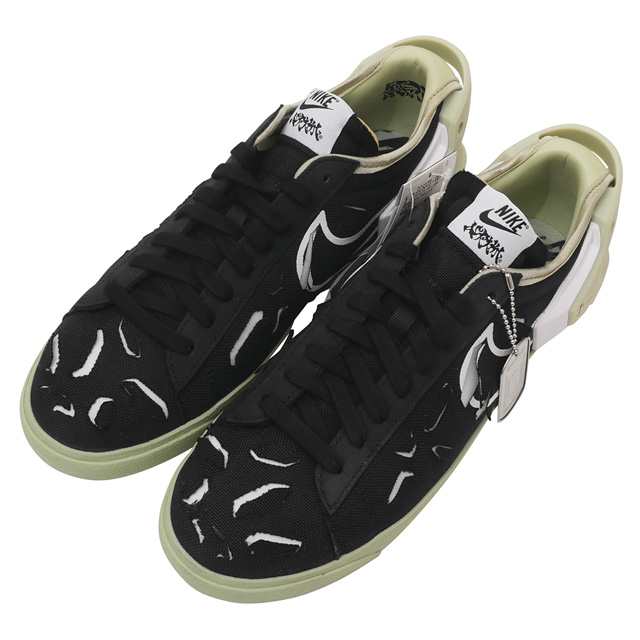 【数量限定特別価格】 新品 ナイキ NIKE x アクロニウム ACRONYM BLAZER LOW ブレザー BLACK/WHITE-OLIVE AURA DO9373-001 フットウェア