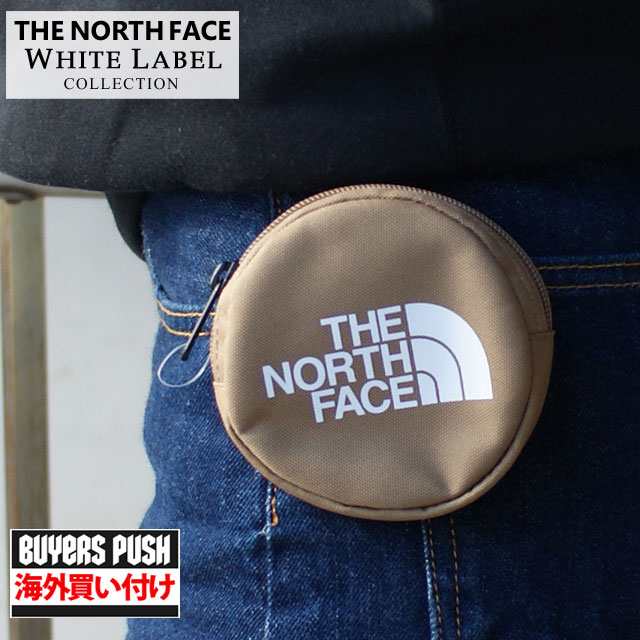 THE NORTH FACE ライトブラウン ラウンドミニポーチ コインケース