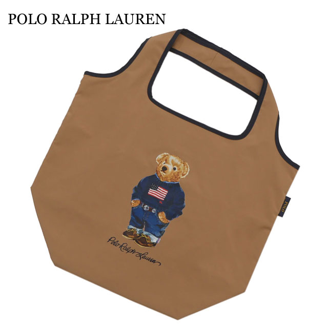 新品 ポロ ラルフローレン POLO RALPH LAUREN ポロベア Shopping Bag ショッピングバッグ トートバッグ BROWN ブラウン 茶 グッズトートバッグ