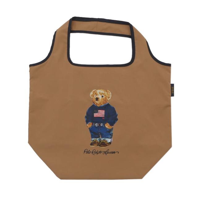 新品 ポロ ラルフローレン POLO RALPH LAUREN ポロベア Shopping Bag ショッピングバッグ トートバッグ BROWN ブラウン 茶 グッズ