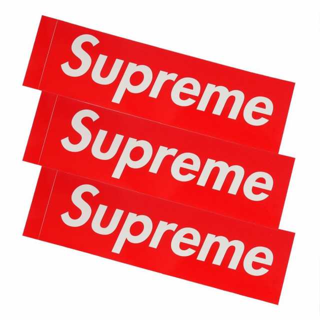 新品 シュプリーム SUPREME Box Logo Sticker 3枚セット RED レッド