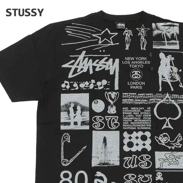 新品 ステューシー STUSSY Sara Tee Tシャツ BLACK ブラック 半袖T