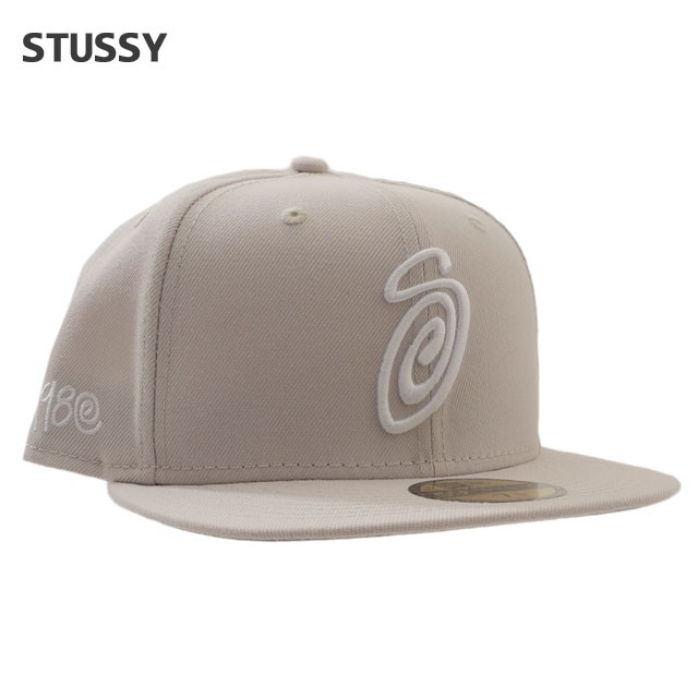 新品 ステューシー STUSSY CURLY S 59FIFTY NEW ERA CAP Sロゴ