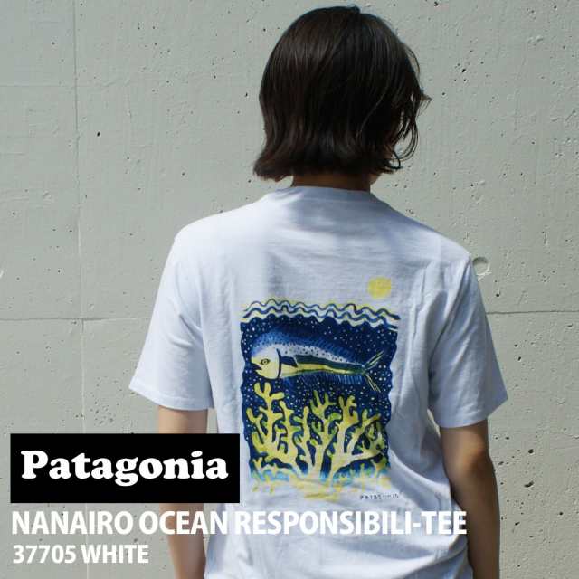 新品 パタゴニア Patagonia Nanairo Ocean Responsibili Tee ナナイロ