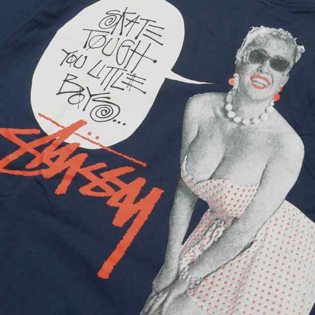 新品 ステューシー STUSSY SKATE TOUGH TEE Tシャツ NAVY ネイビー ...