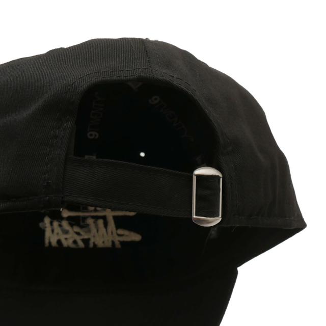 Stussy 9TWENTY ベースボールキャップ 黒 New Era 9TWENTY Basic Strapback – Black | Headwear | Stüssy