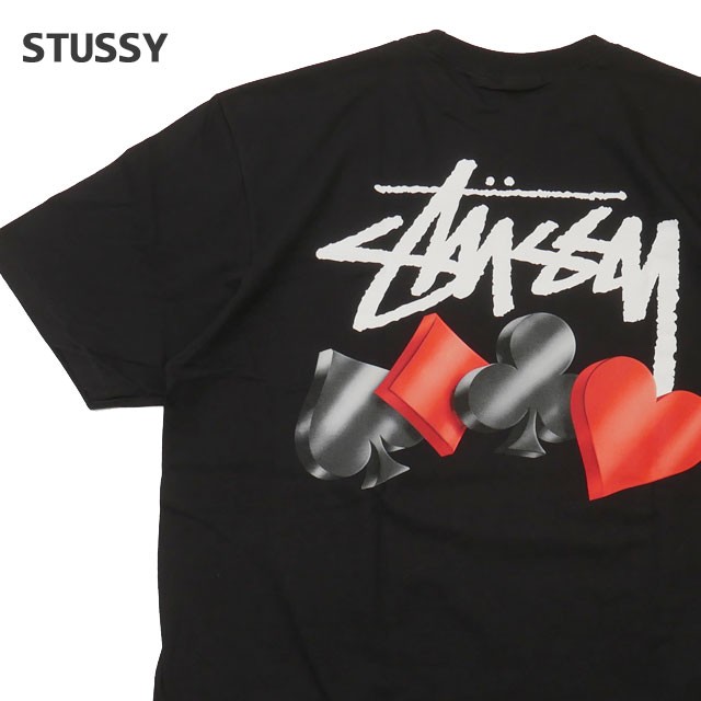 新品 ステューシー STUSSY SUITS TEE Tシャツ BLACK ブラック 半袖T