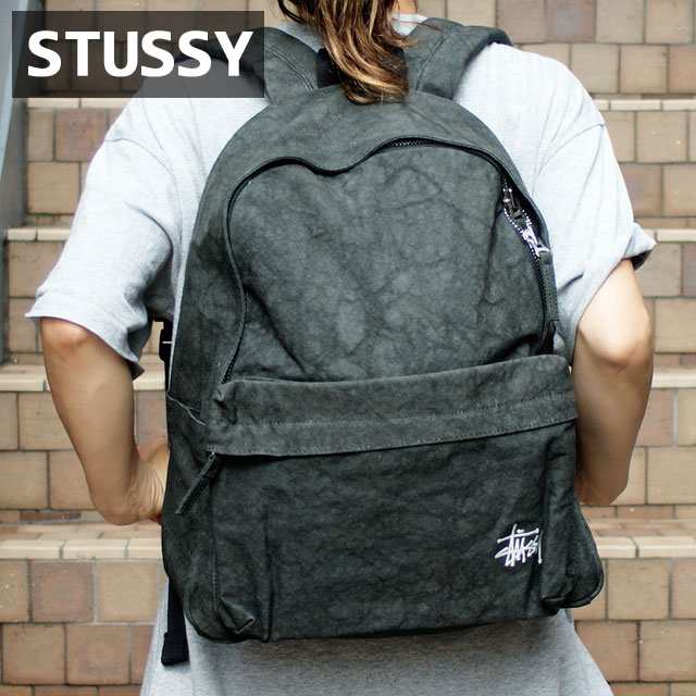 新品 ステューシー STUSSY CANVAS BACKPACK バックパック BLACK ブラック グッズ