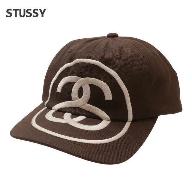 新品 ステューシー STUSSY LOW PRO BIG LINK STRAPBACK キャップ BROWN