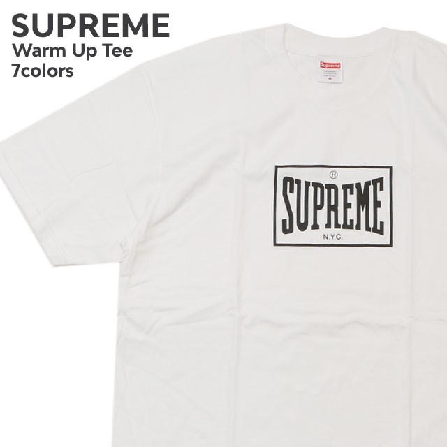 supreme warm up tee 半袖 Tシャツ - Tシャツ/カットソー(半袖/袖なし)