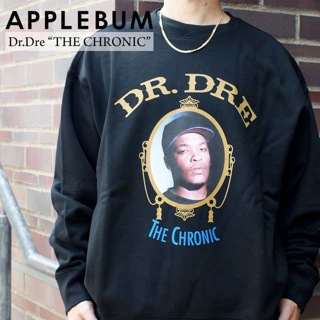 新品 アップルバム APPLEBUM Dr.Dre The Chronic Crew Sweat クルースウェット BLACK ブラック  SWT/HOODY｜au PAY マーケット