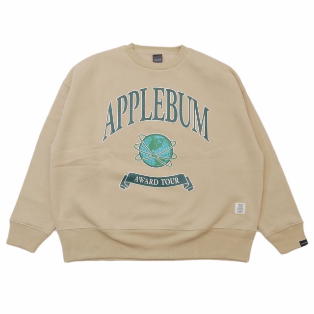 新品 アップルバム APPLEBUM College Logo Big Crew Sweat カレッジ