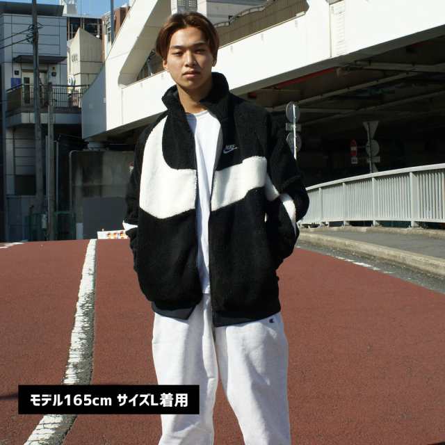 メンズNIKE BIG SWOOSH BOA JACKET 白 Sサイズ - ブルゾン