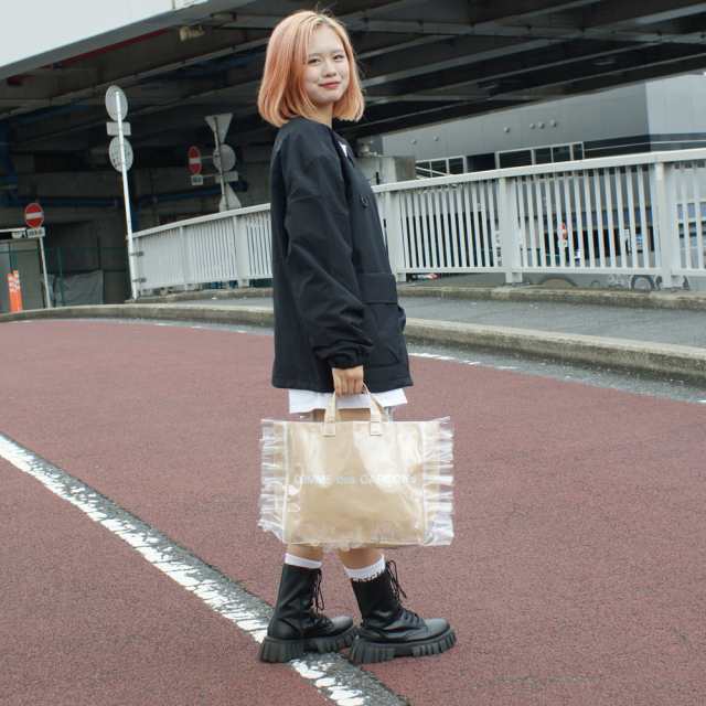新品 コムデギャルソン COMME des GARCONS GIRL 店舗限定 RUFFLED PVC 