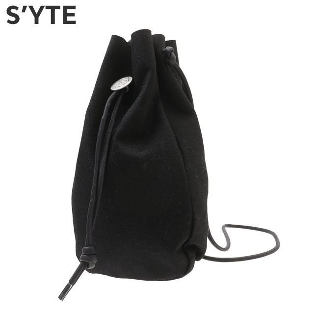 新品 サイト SYTE CONCHO DRAWSTRING SHOULDER BAG 巾着 ショルダーバッグ スマホショルダー Yohji Yamamoto ヨウジヤマモト プリュス プ